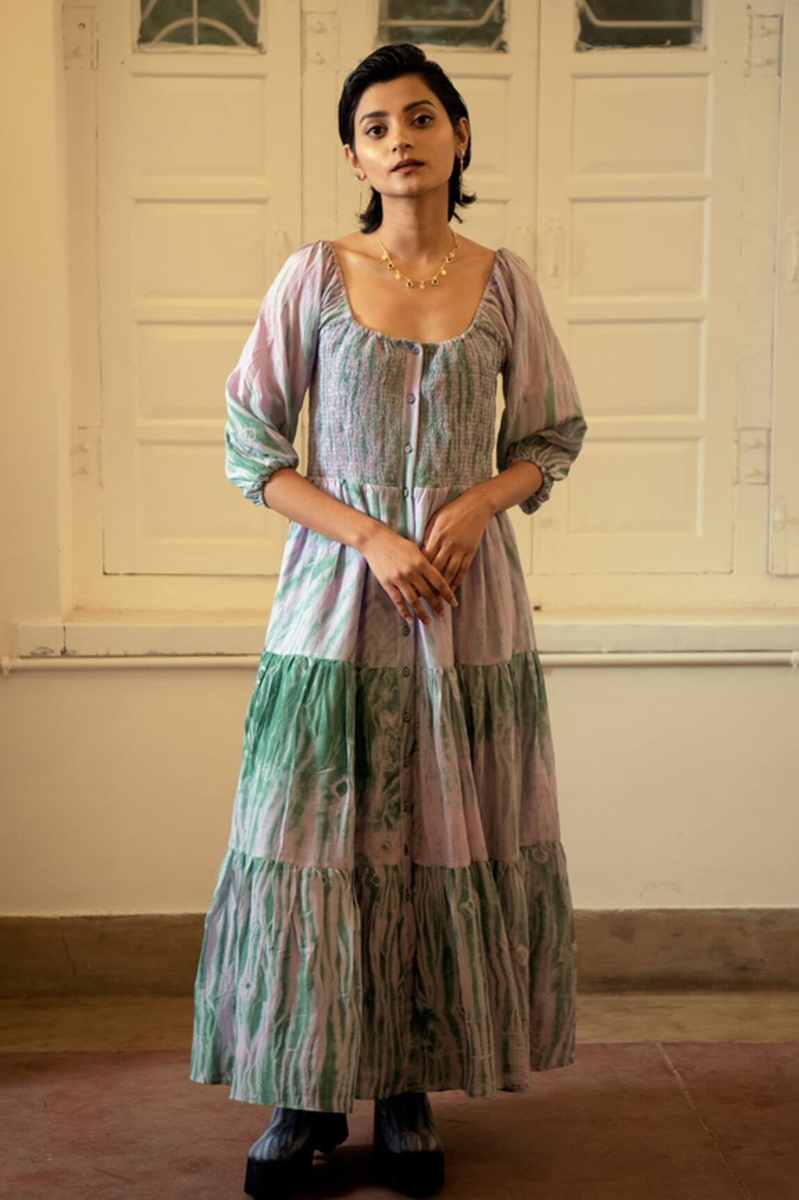 The Loom Art Tiered Maxi Dress 