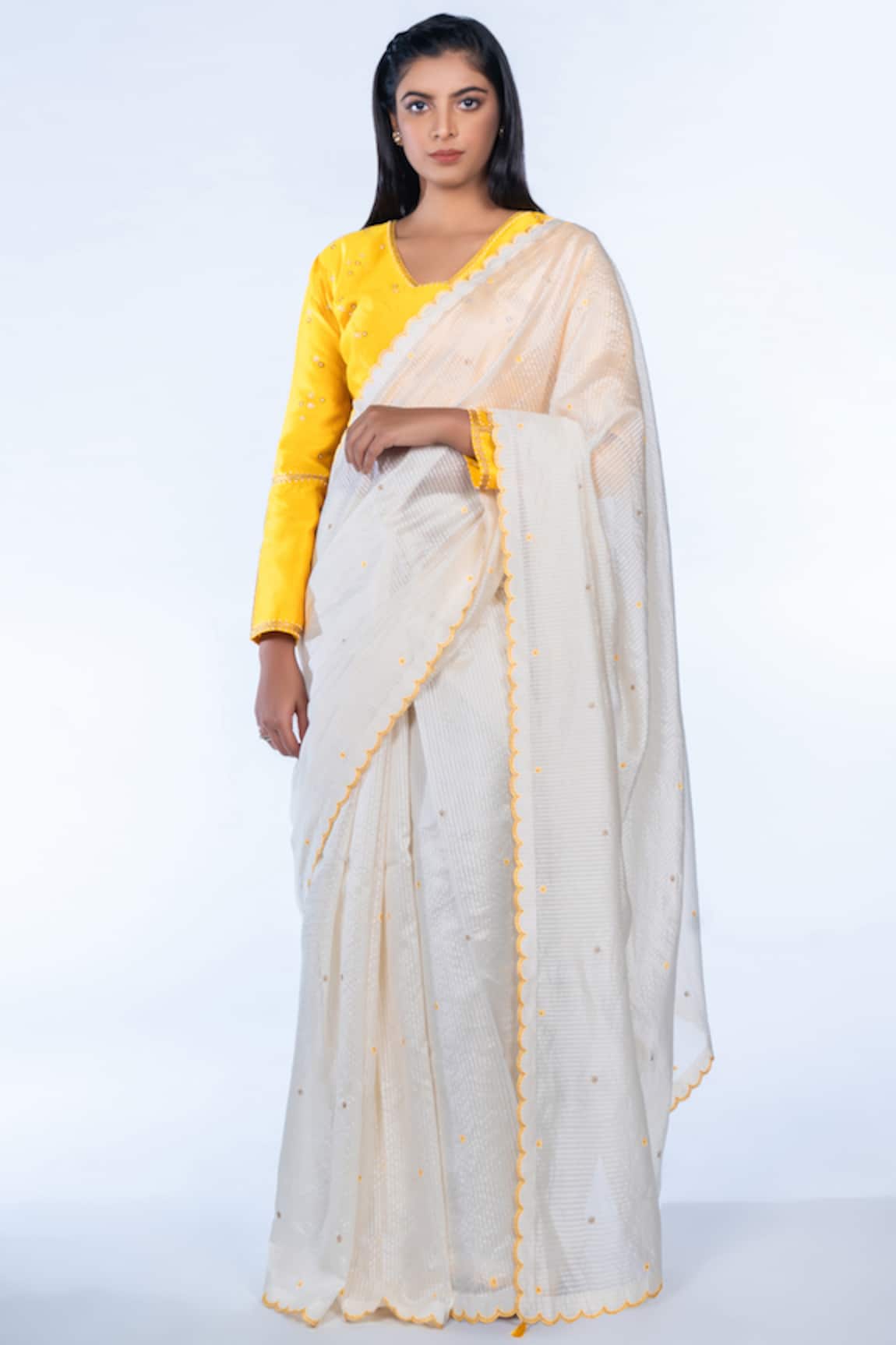 Deep Thee Chanderi Saree with Blouse