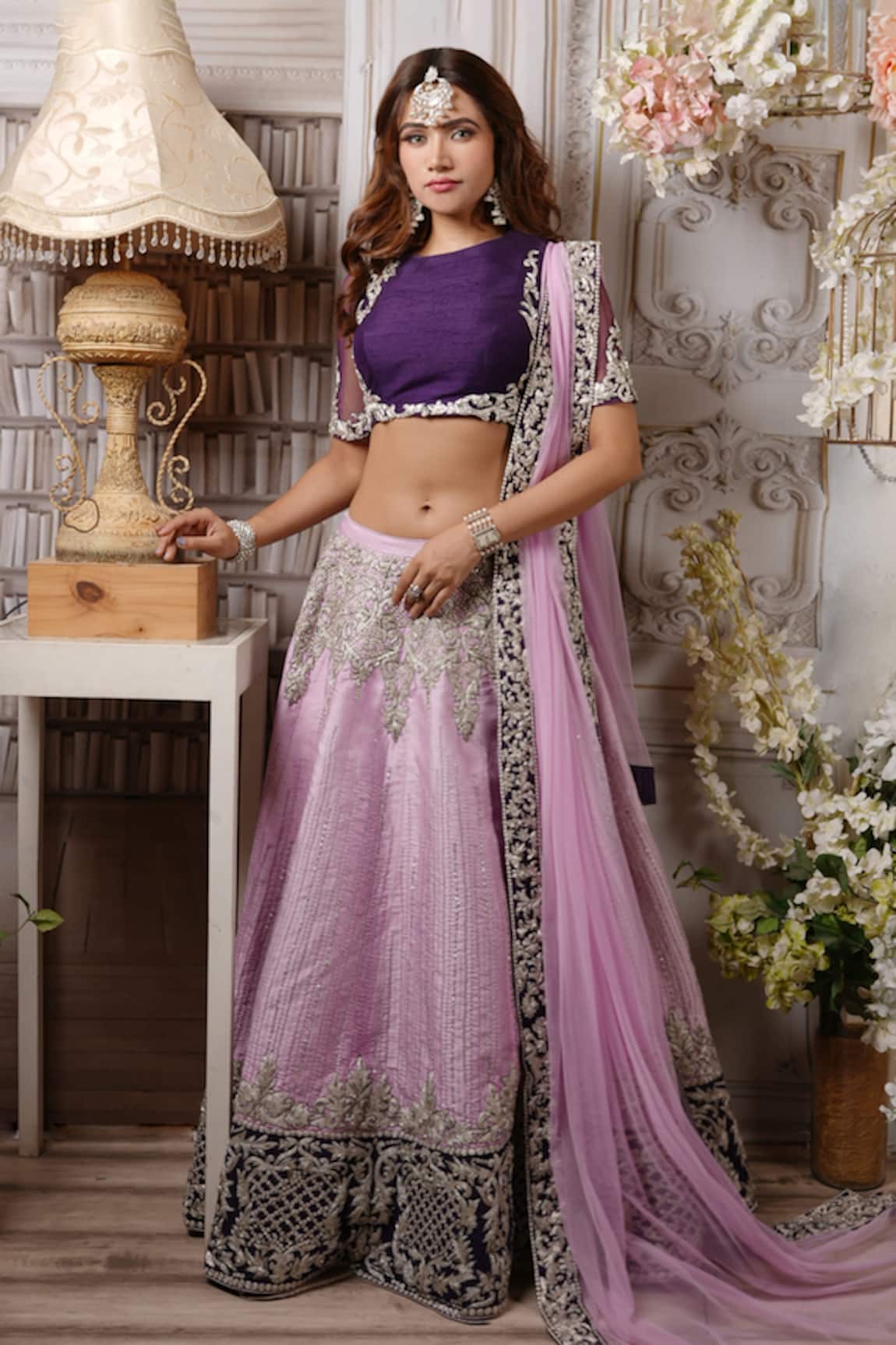 Archana Kochhar Teasel Embroidered Lehenga Set 