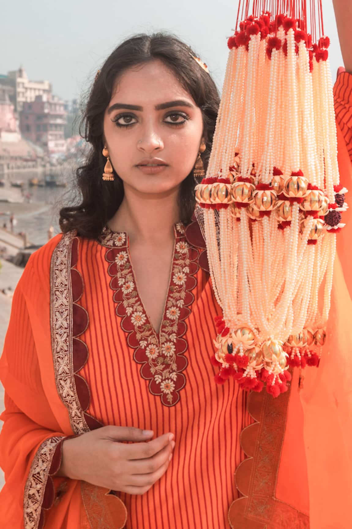 Label Earthen Chanderi Silk Kurta & Pant Set