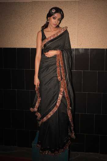 Label Earthen Handwoven Silk Saree with Blouse 