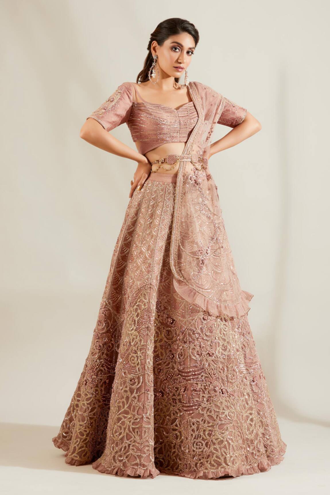 Adaara Couture Embellished Bridal Lehenga Set 