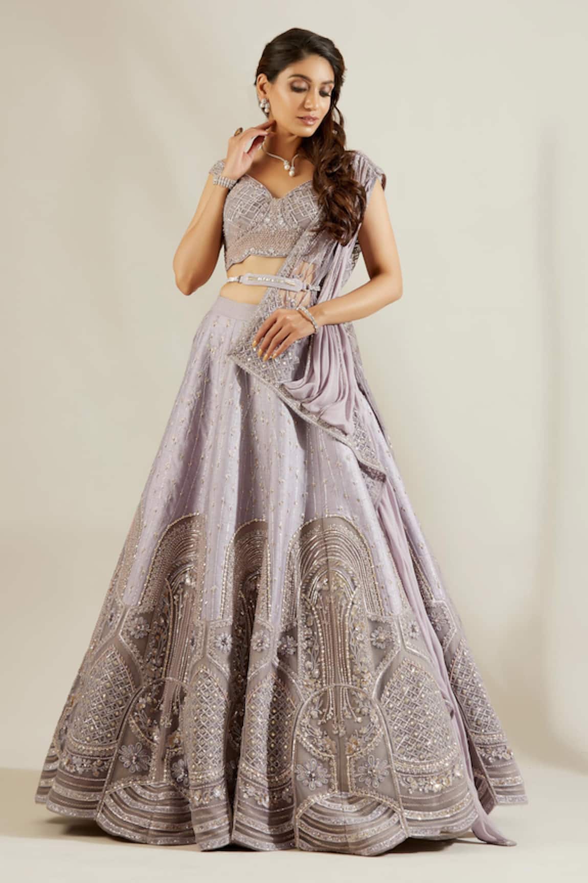 Adaara Couture Embellished Bridal Lehenga Set 