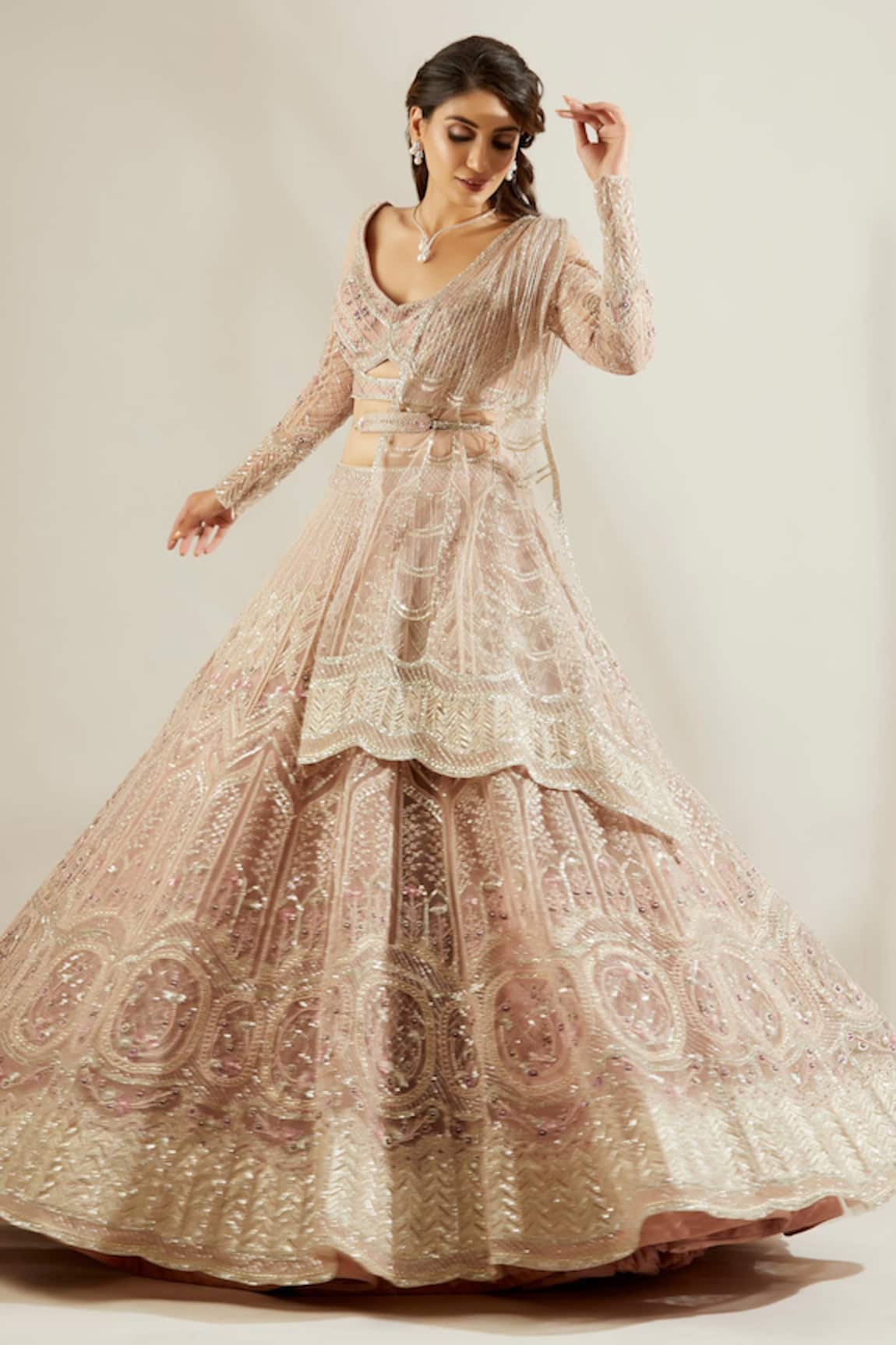 Adaara Couture Embellished Bridal Lehenga Set 