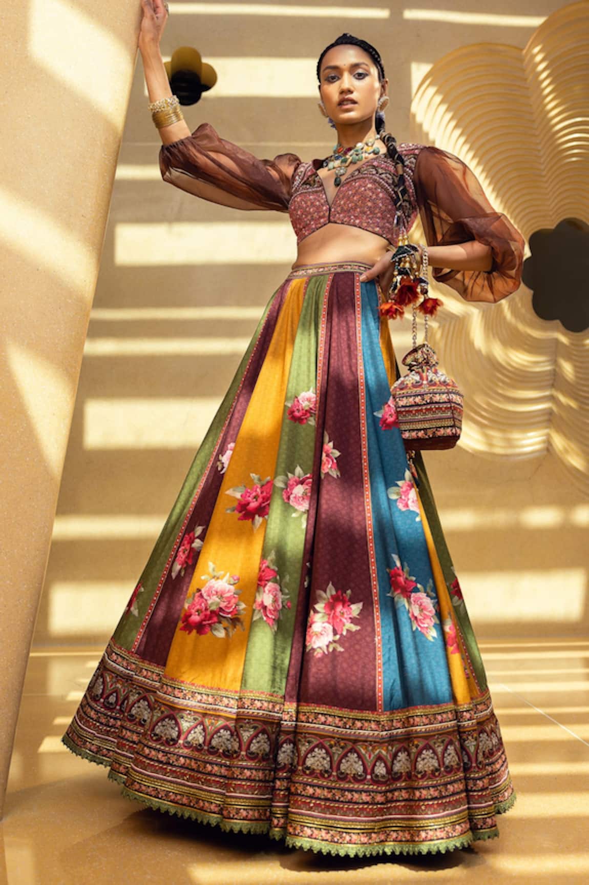 Kalista Tahira Printed Lehenga With Blouse