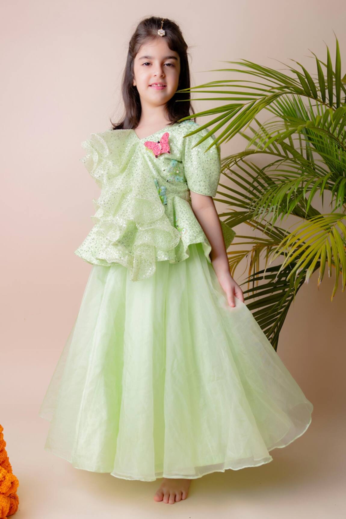 Lil Angels Embellished Lehenga Set