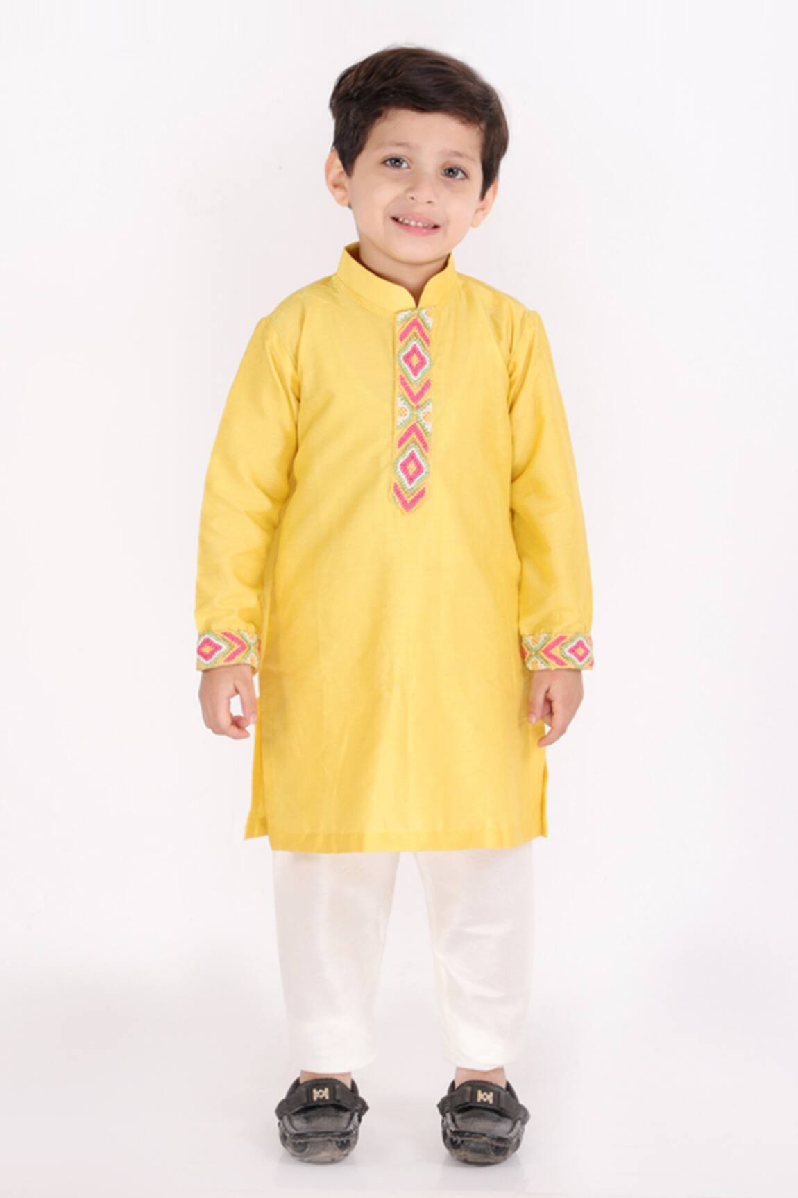 Lil Angels Cotton Silk Kurta Set