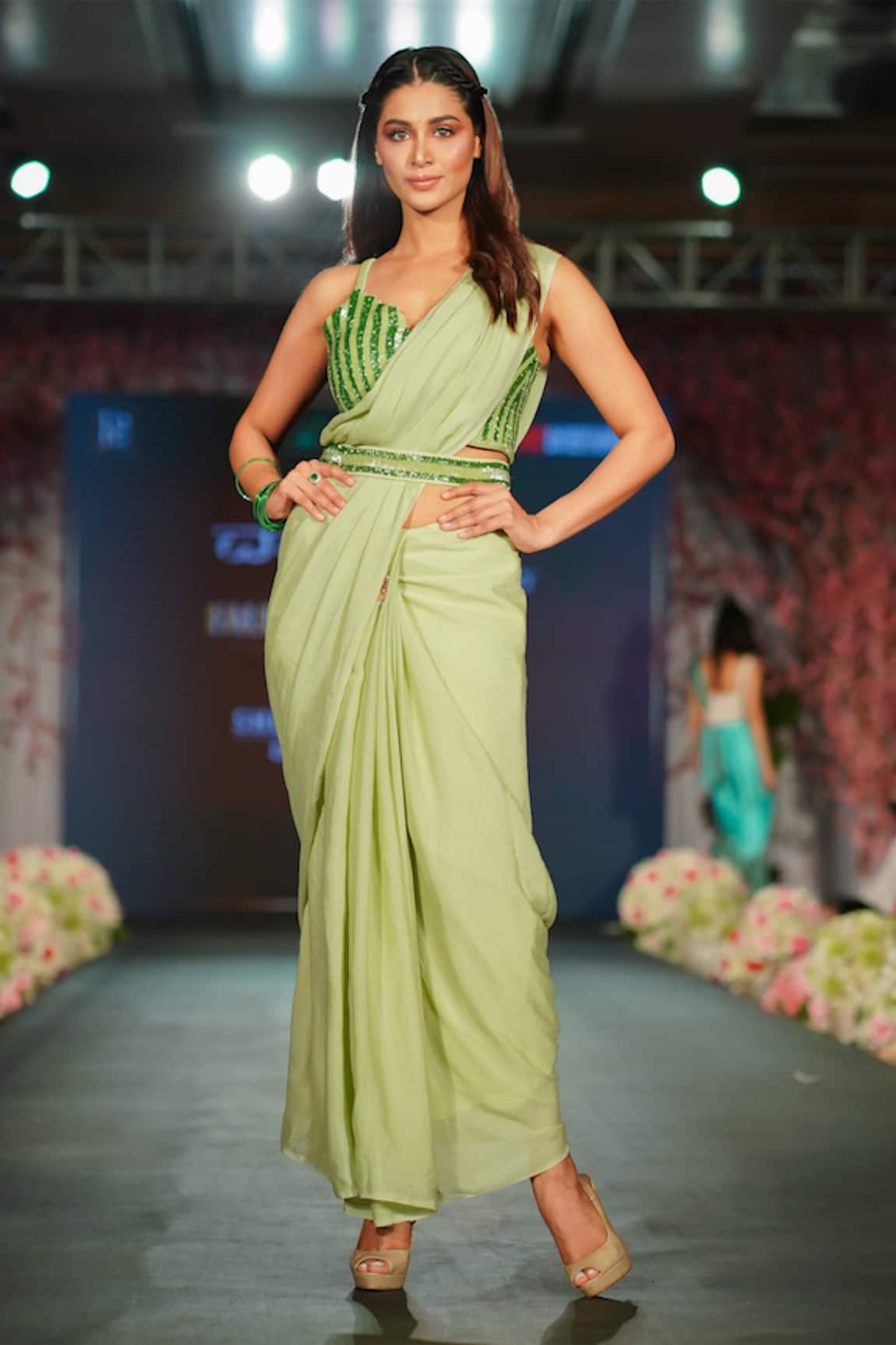 Shloka Sudhakar Saree with Embroidered Blouse 