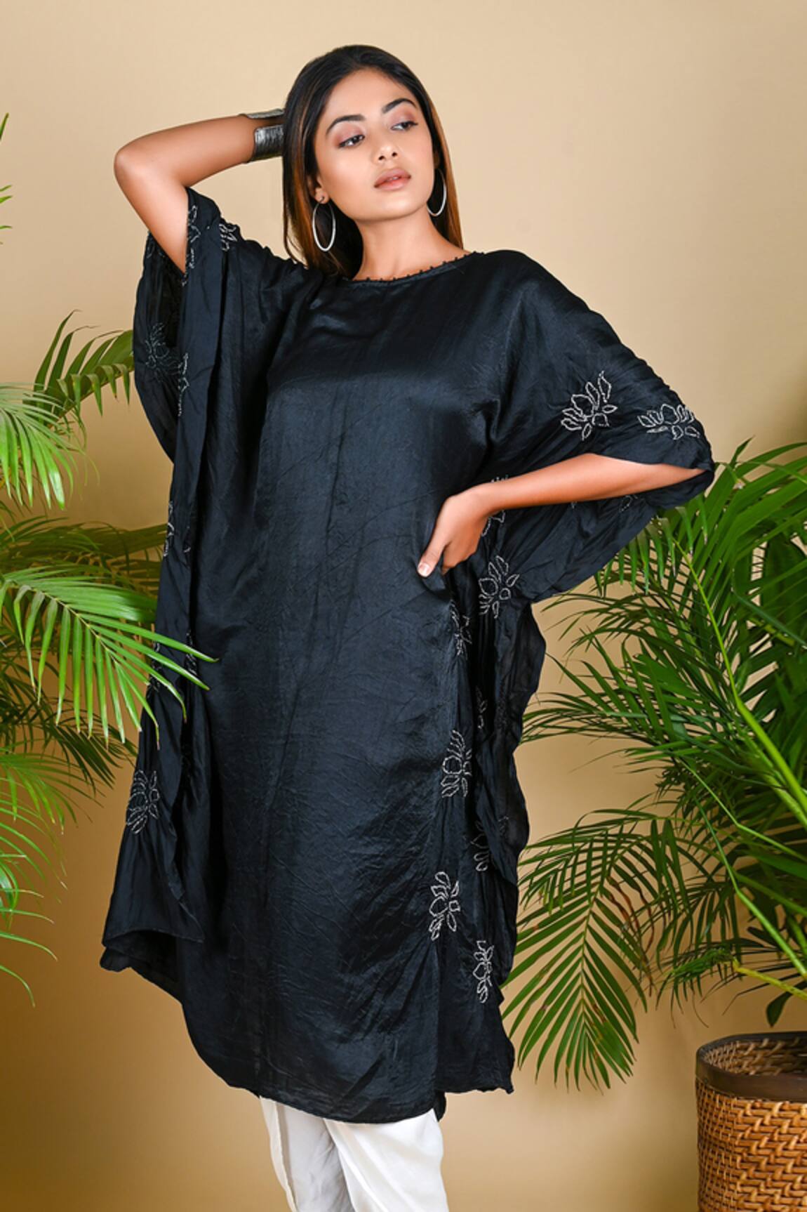 Dyelogue Gajji Silk Bandhani Tunic