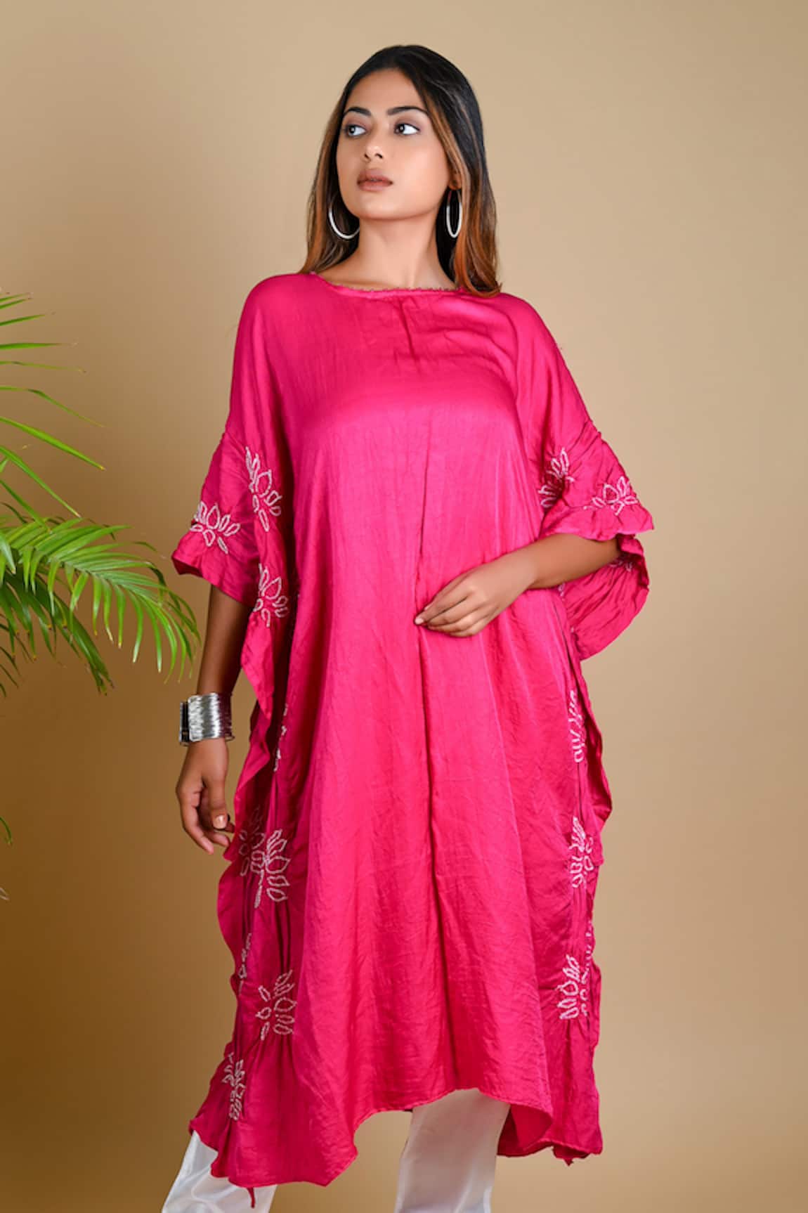 Dyelogue Gajji Silk Bandhani Tunic