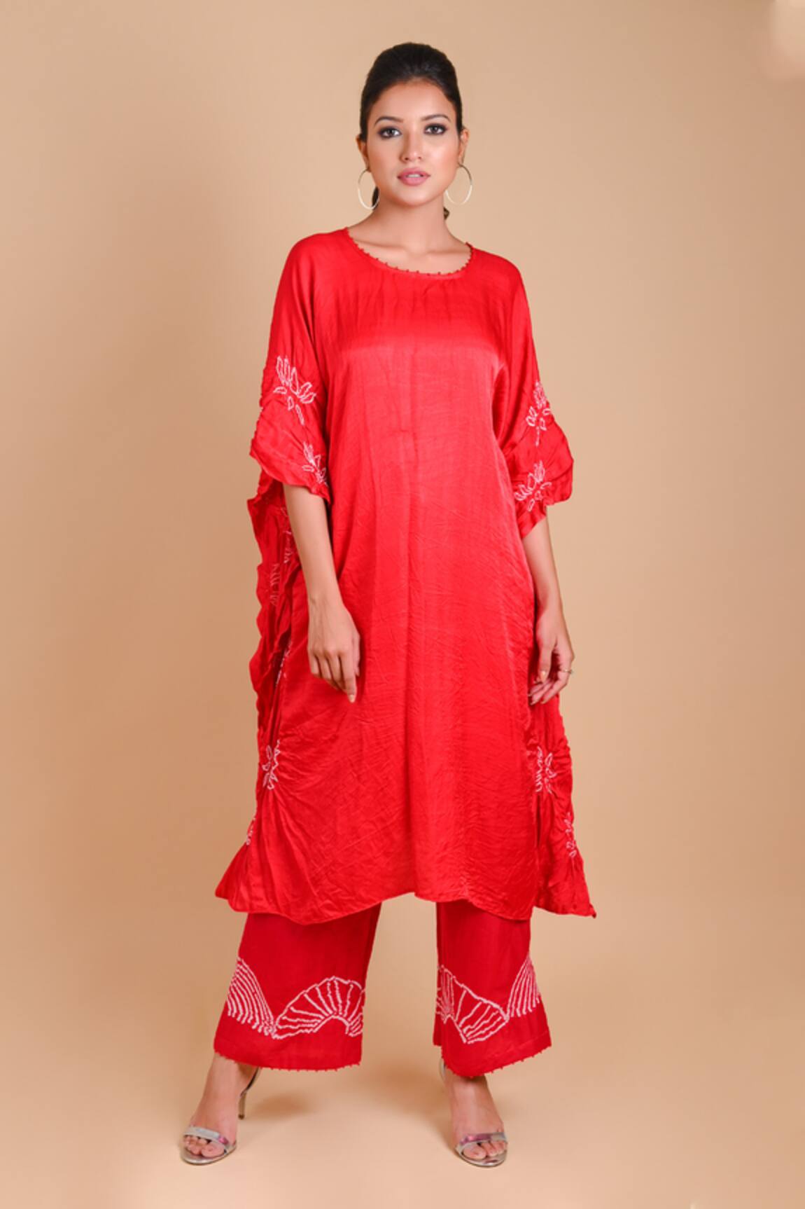 Dyelogue Gajji Silk Bandhani Tunic