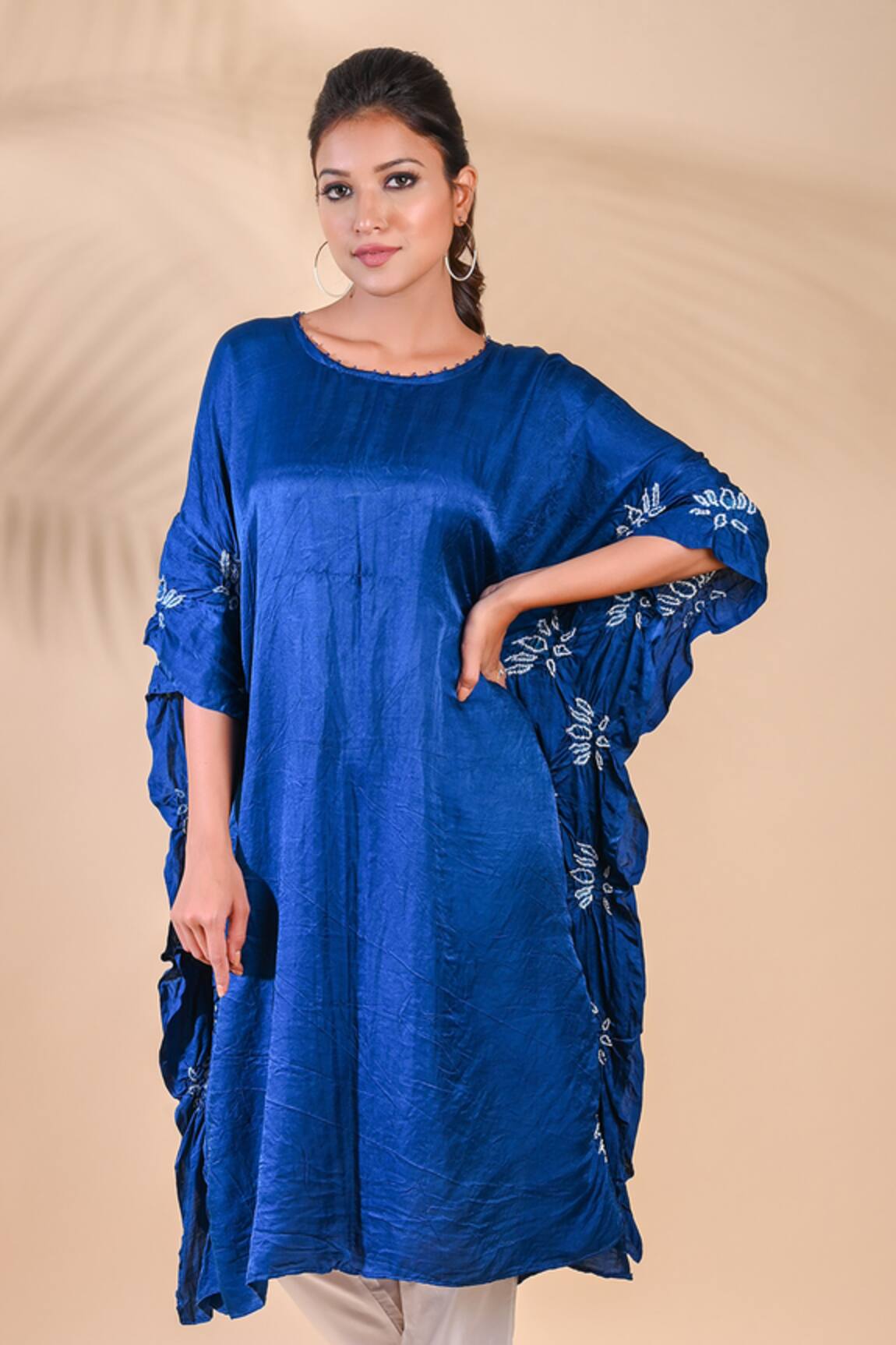 Dyelogue Gajji Silk Bandhani Tunic