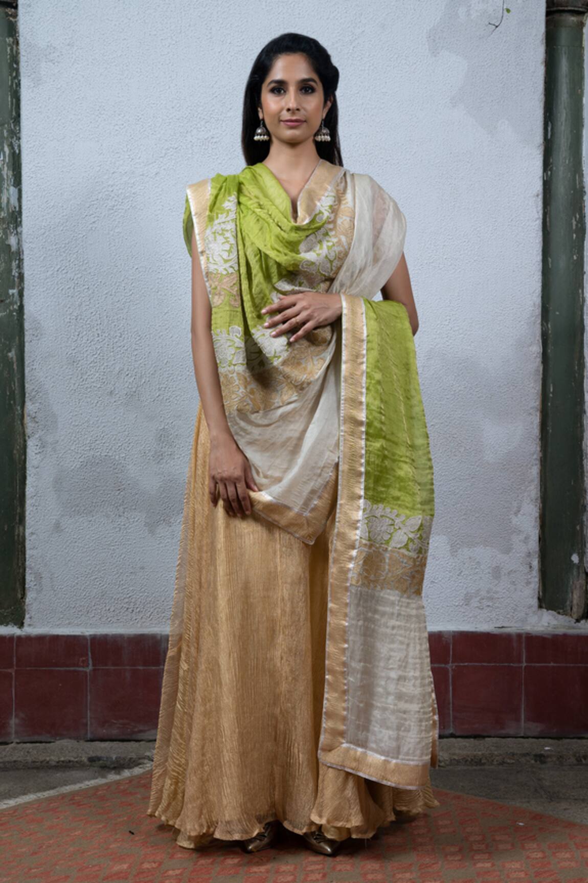 Latha Puttanna Embroidered Silk Dupatta