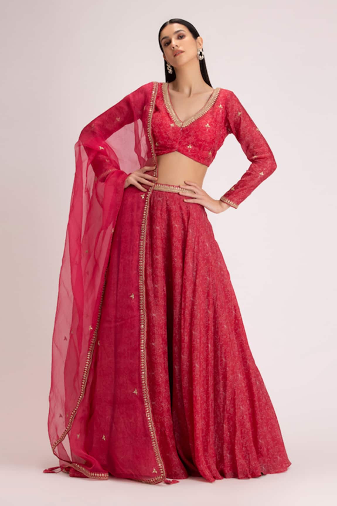 Koashee by Shubitaa Floral Print Lehenga Set 
