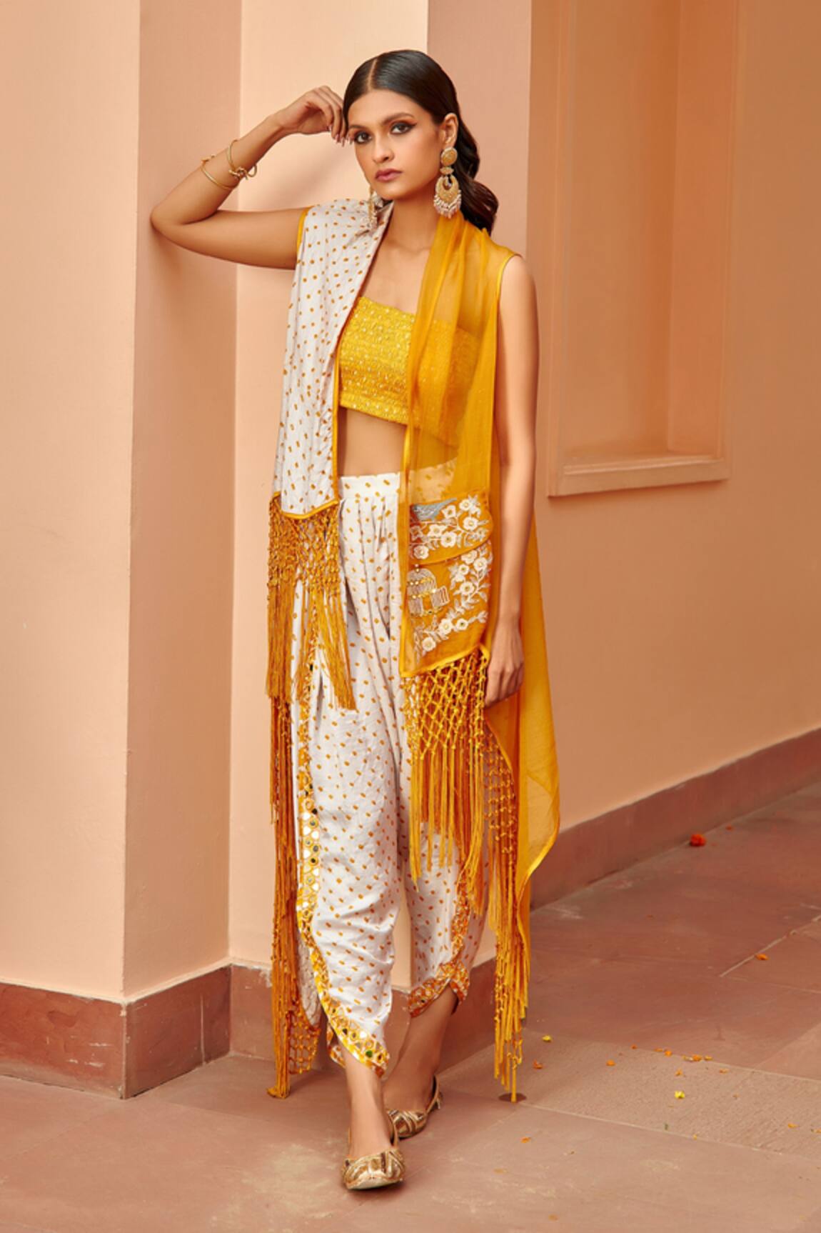 Twenty Nine Bandhani Pakistani Dhoti Pant 