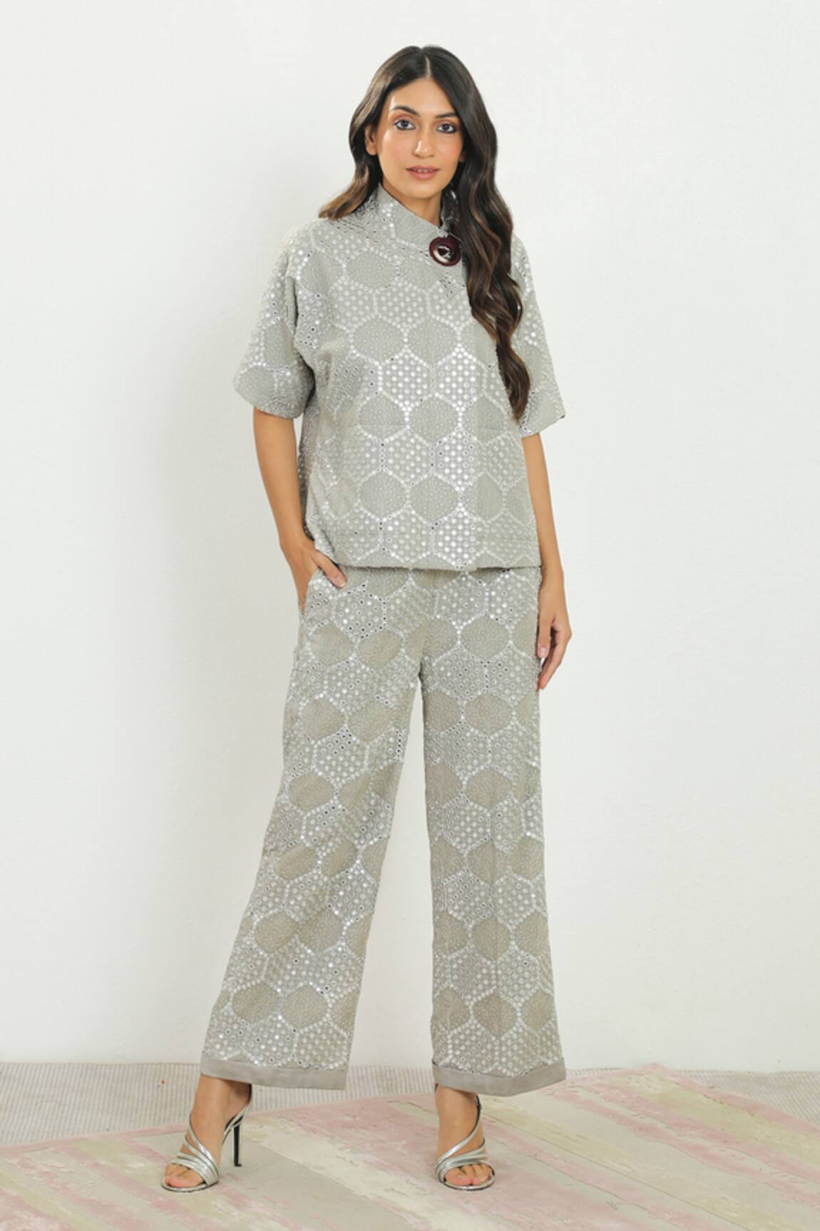 Twenty Nine Mirror Embroidered Pant 