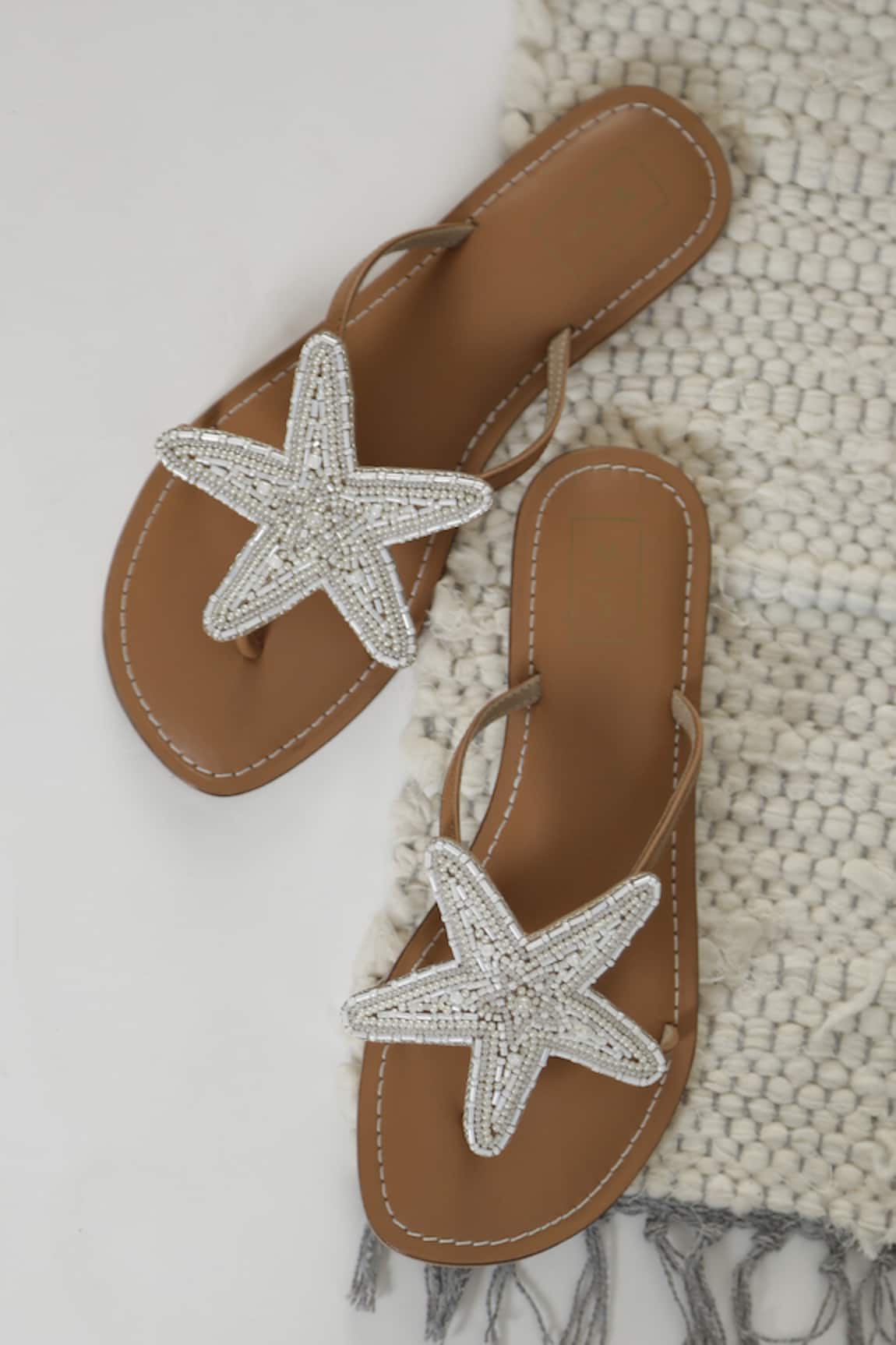 Sandalwali Lucy Beaded Starfish Sandals 