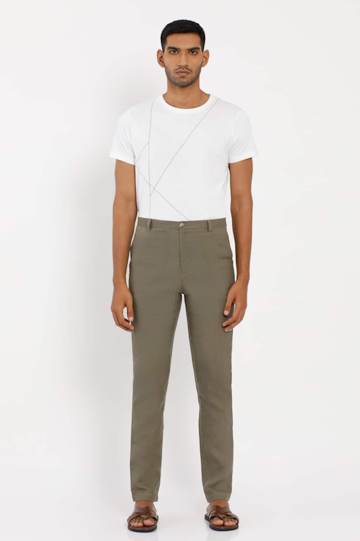 Son of A Noble Snob Linen Slim-Fit Trouser