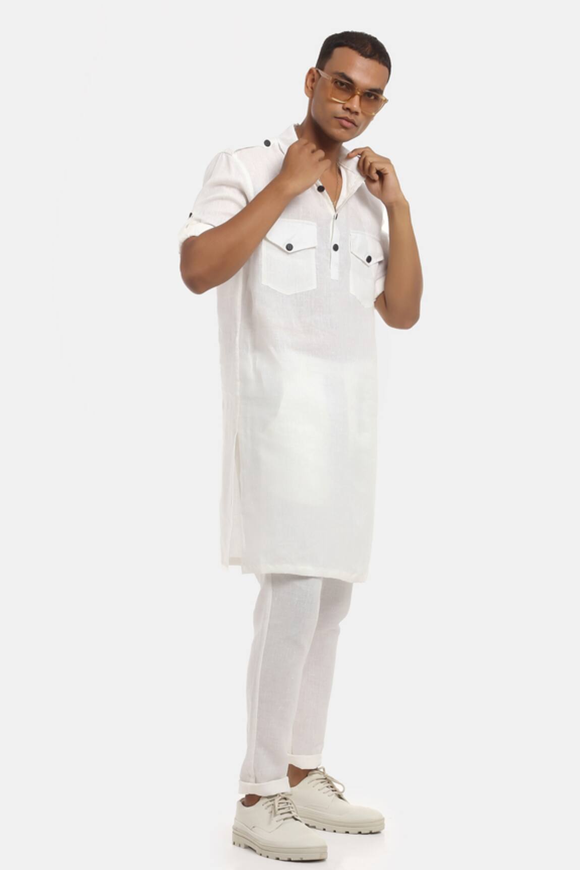 Son of A Noble Snob Kabul Linen Pathani Kurta