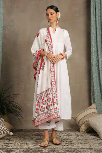 Maison Shefali Anarkali with Printed Dupatta Set 