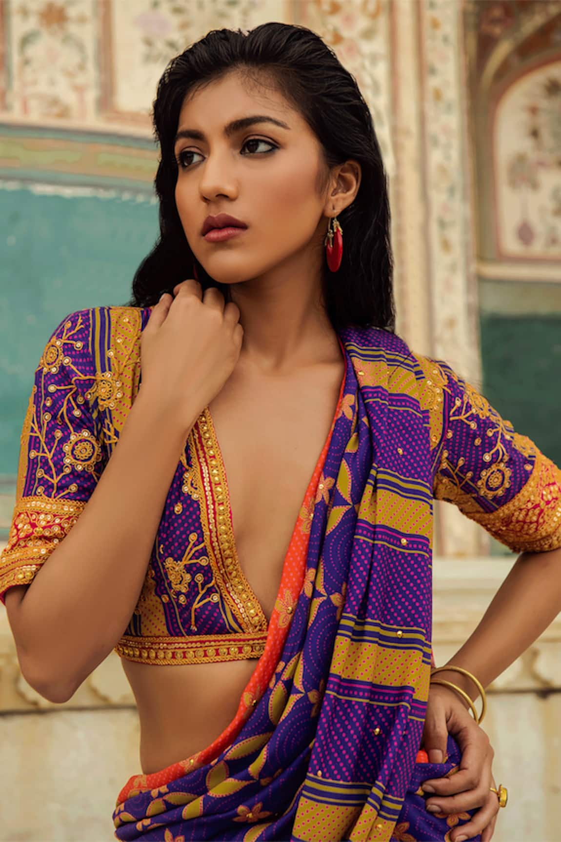 Swati Vijaivargie Embroidered Blouse 