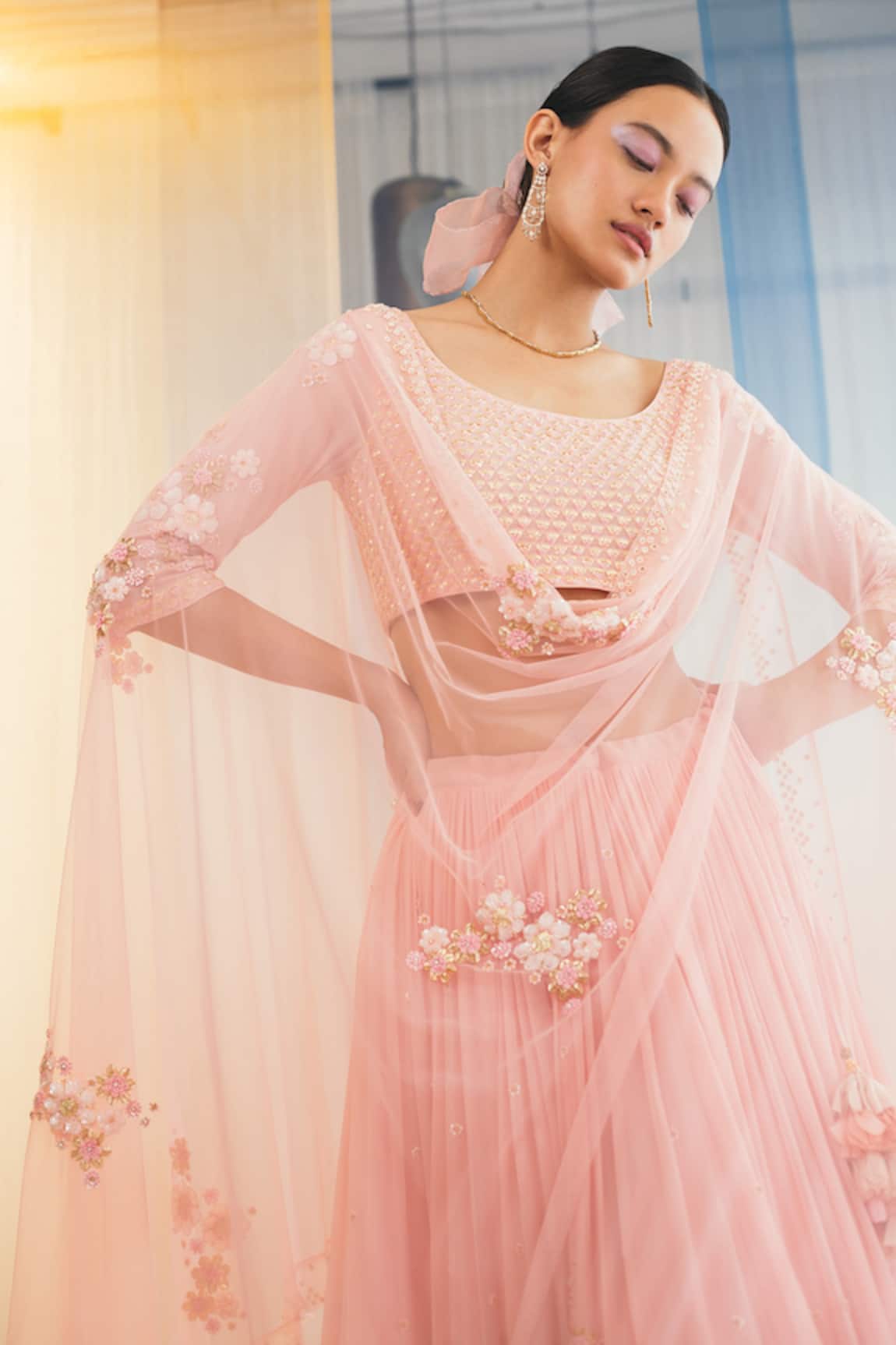 Madzin Silk Lehenga Set