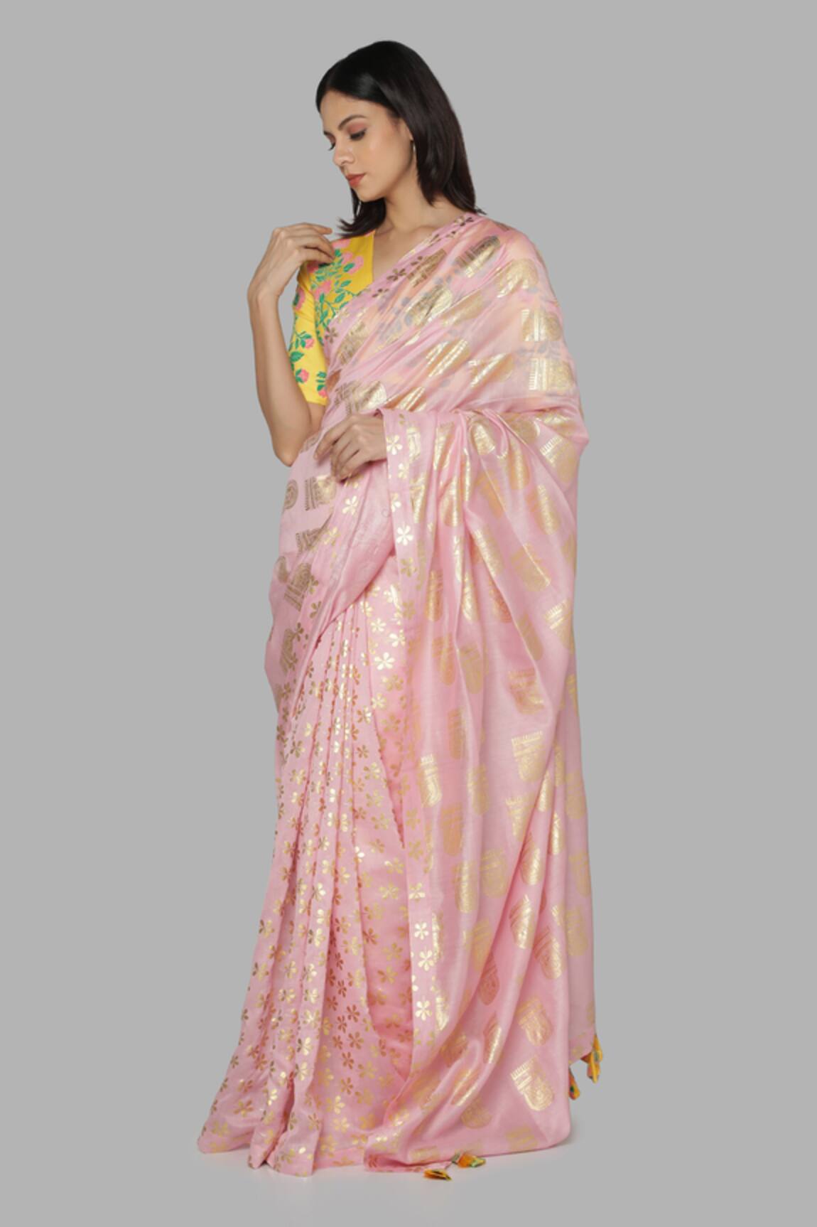 Masaba Chanderi Printed Saree