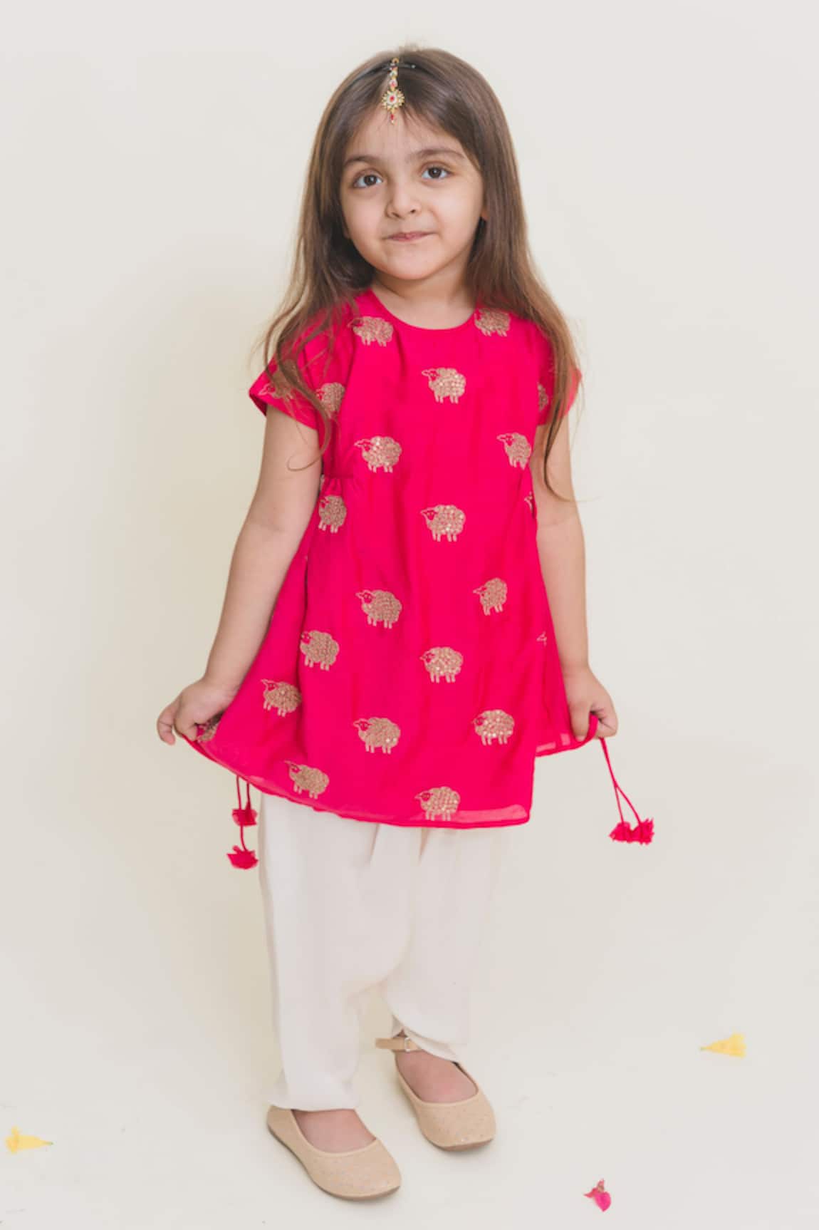 MR Brat Embroidered Kurta & Dhoti Pant Set 
