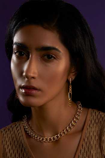 The Slow Studio Interlink Chain Textured Necklace 