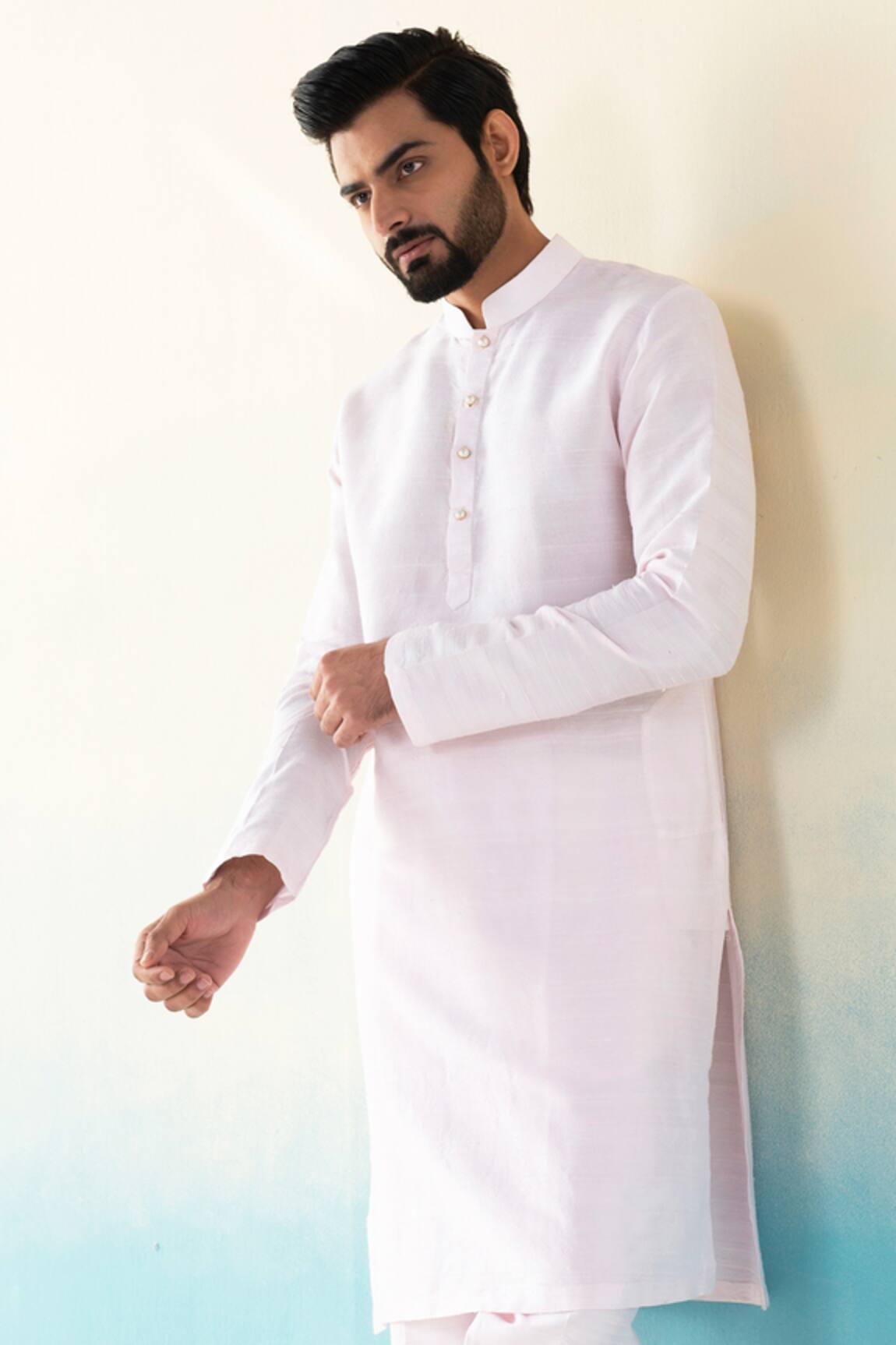 Weaver Story Raw Silk Kurta & Pant Set 