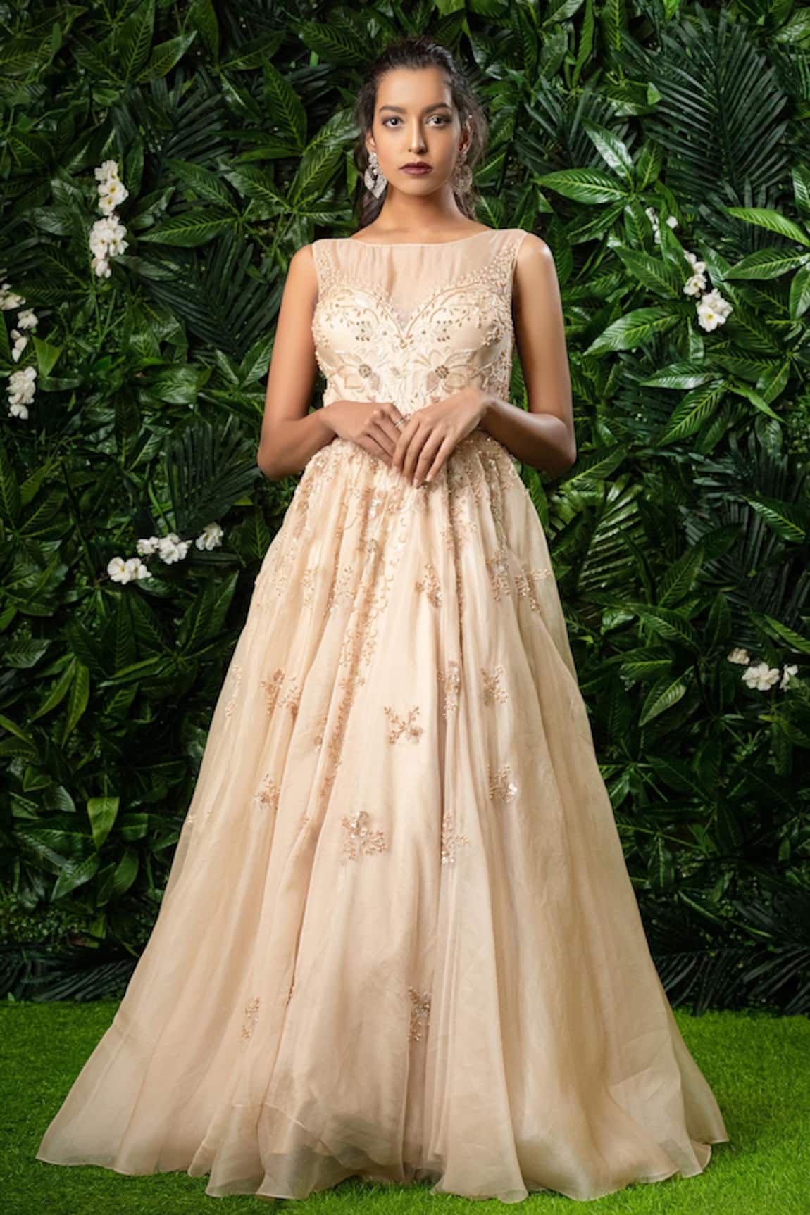 Mirroir Embellished Gown