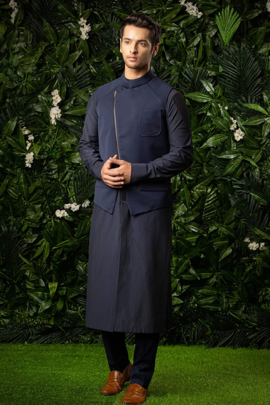 Mirroir Quilted Bundi & Kurta Set