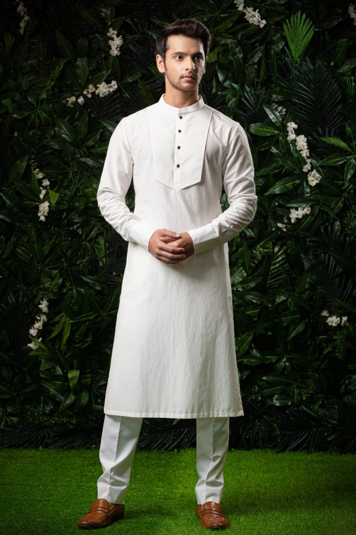 Mirroir Asymmetric Bundi & Kurta Set