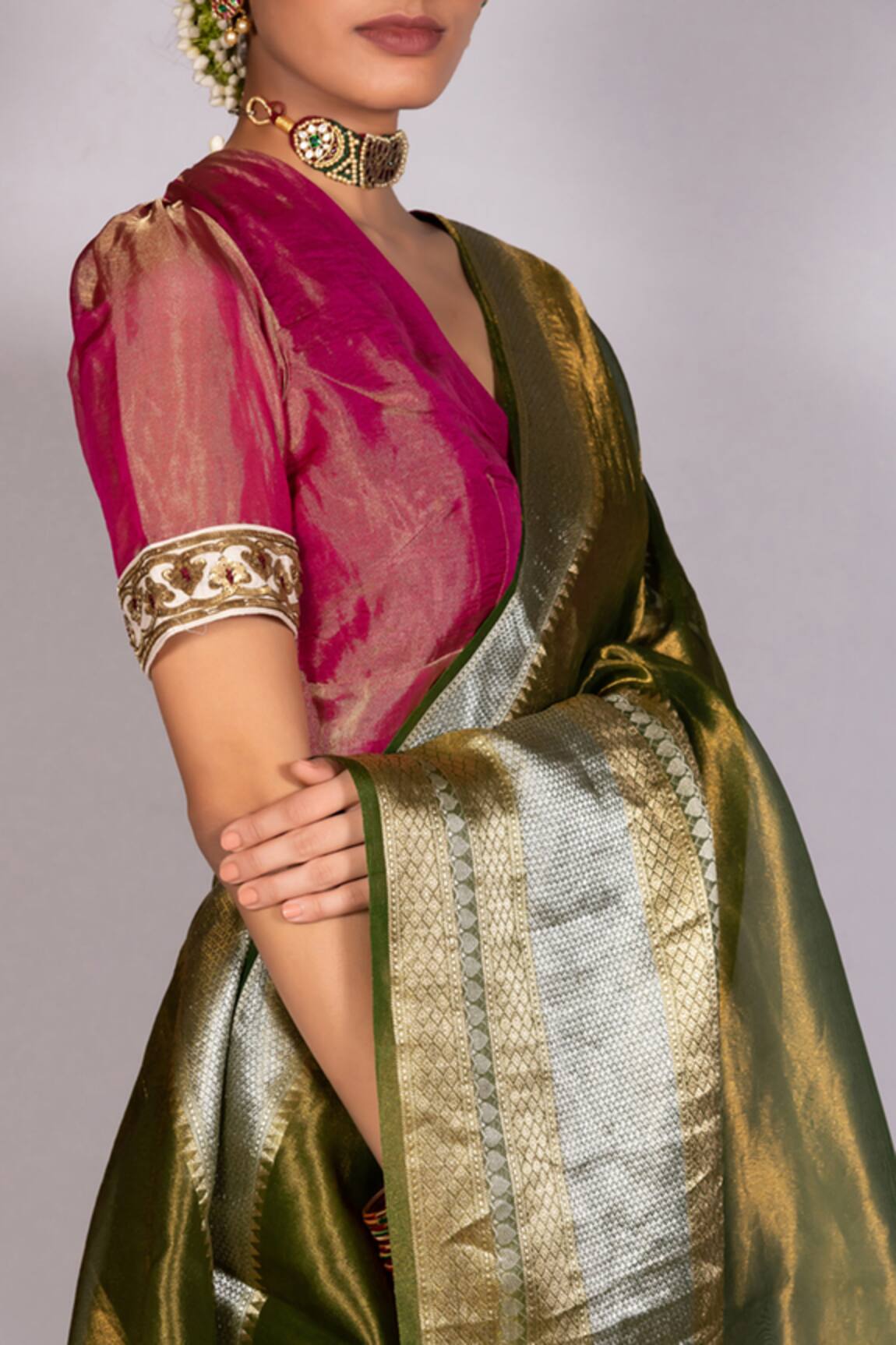 Puff Saree Blouse - Buy Puff Saree Blouse online in India