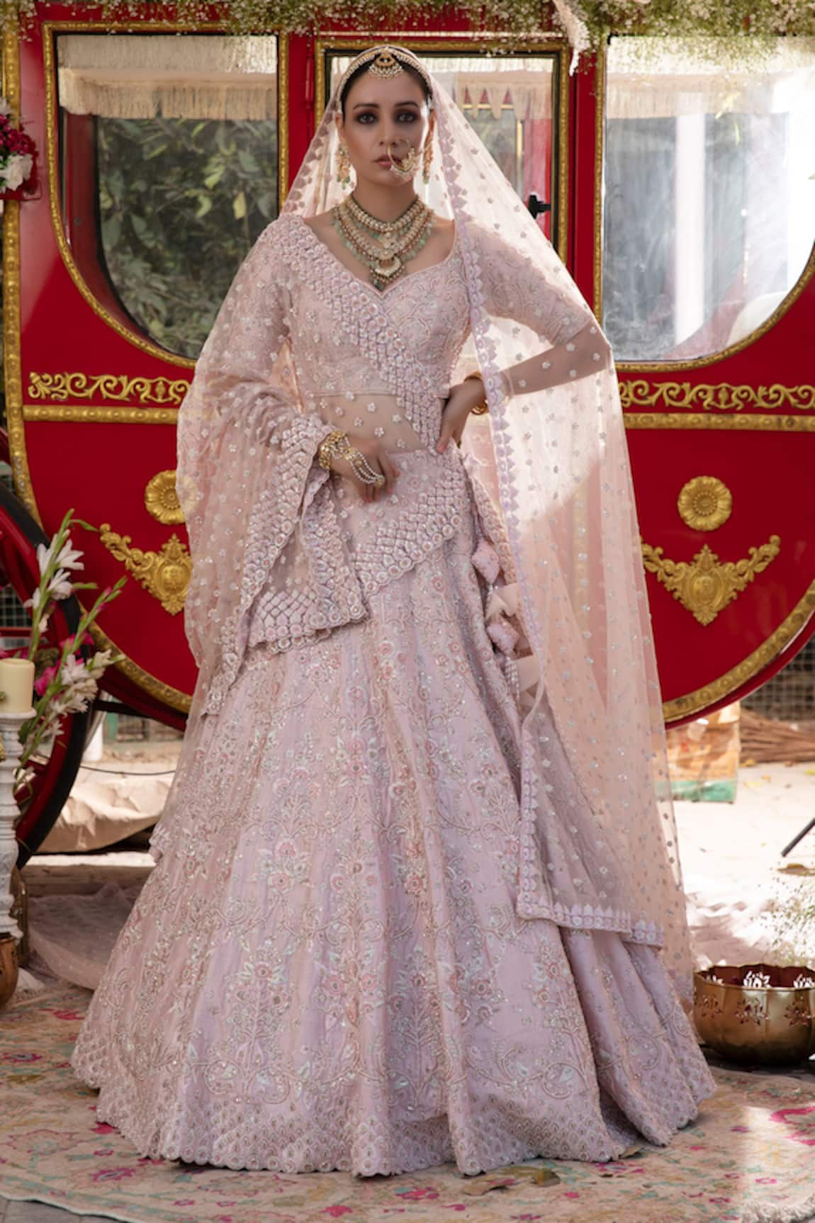 Megha & Jigar Embroidered Bridal Lehenga Set