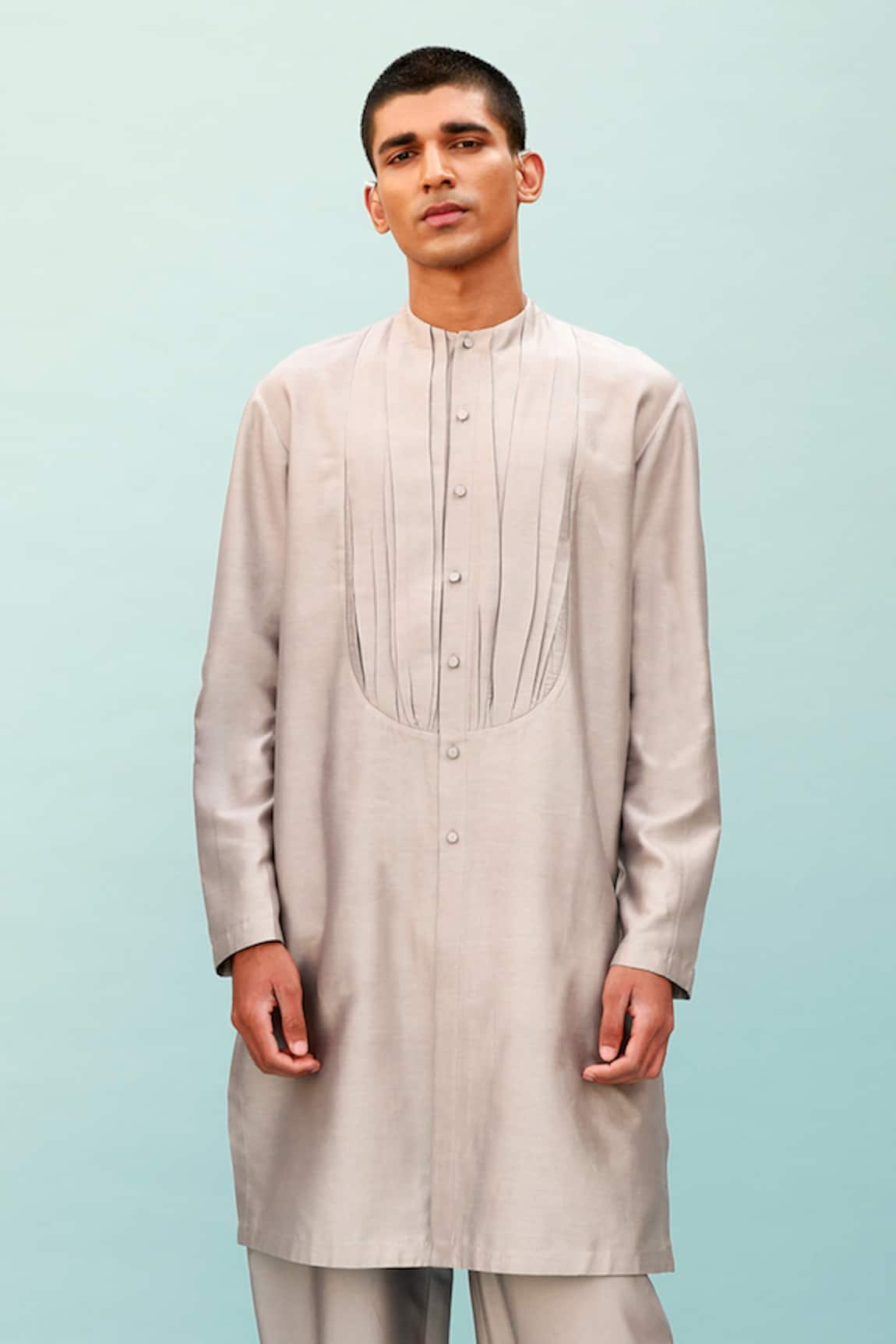 Antar Agni Cotton Silk Short Kurta