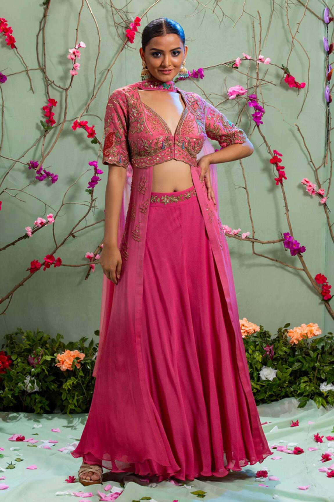 Miku Kumar Silk Kurta & Palazzo Pant Set