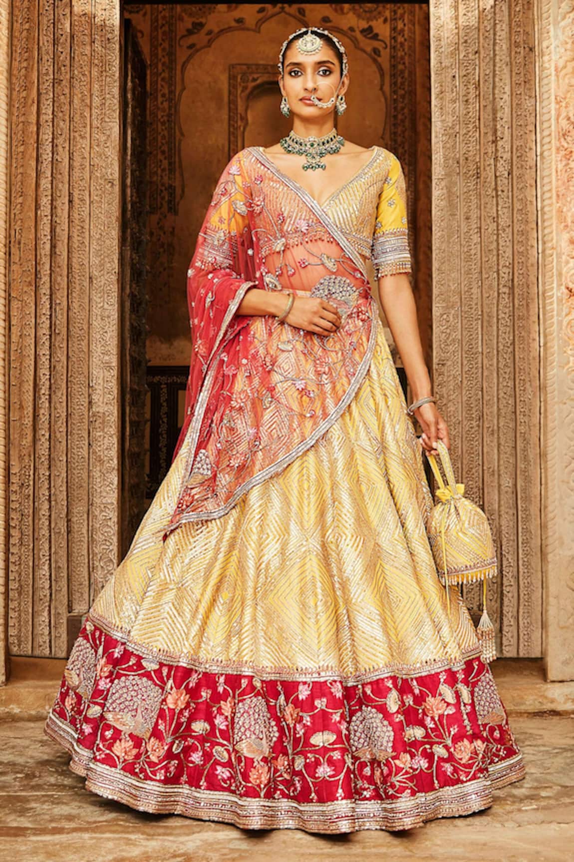 Matsya The Suryagarh Embroidered Bridal Lehenga Set