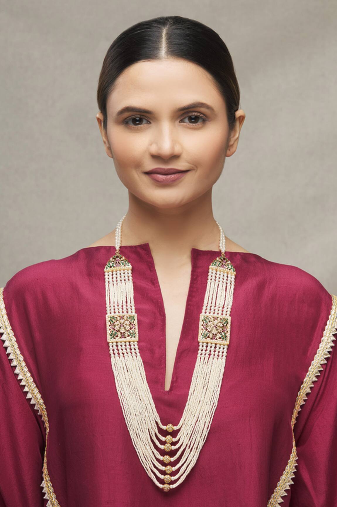 Moh-Maya By Disha Khatri Layered Jadau Necklace 