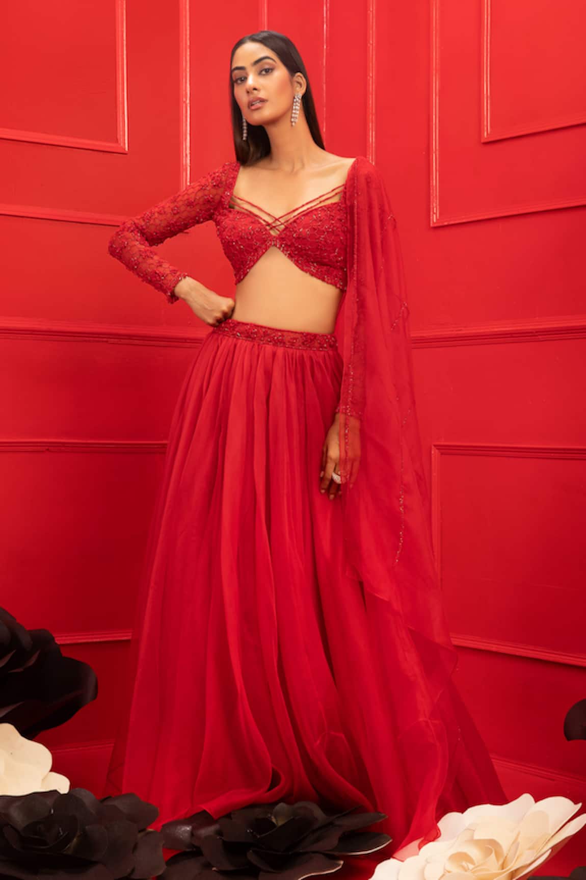 Mahima Mahajan Organza Lehenga Set