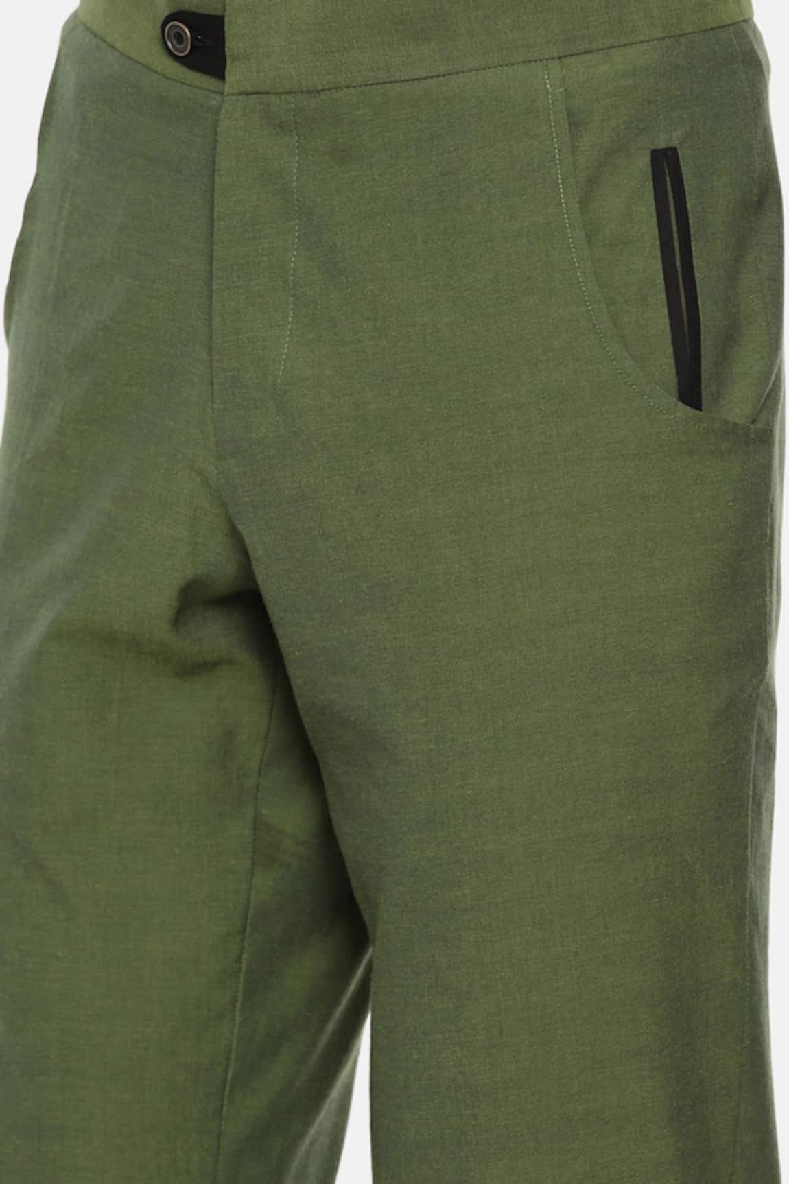 IRK Fashion cotton trouser pants for womenTrousers Olive Beige regular  combo