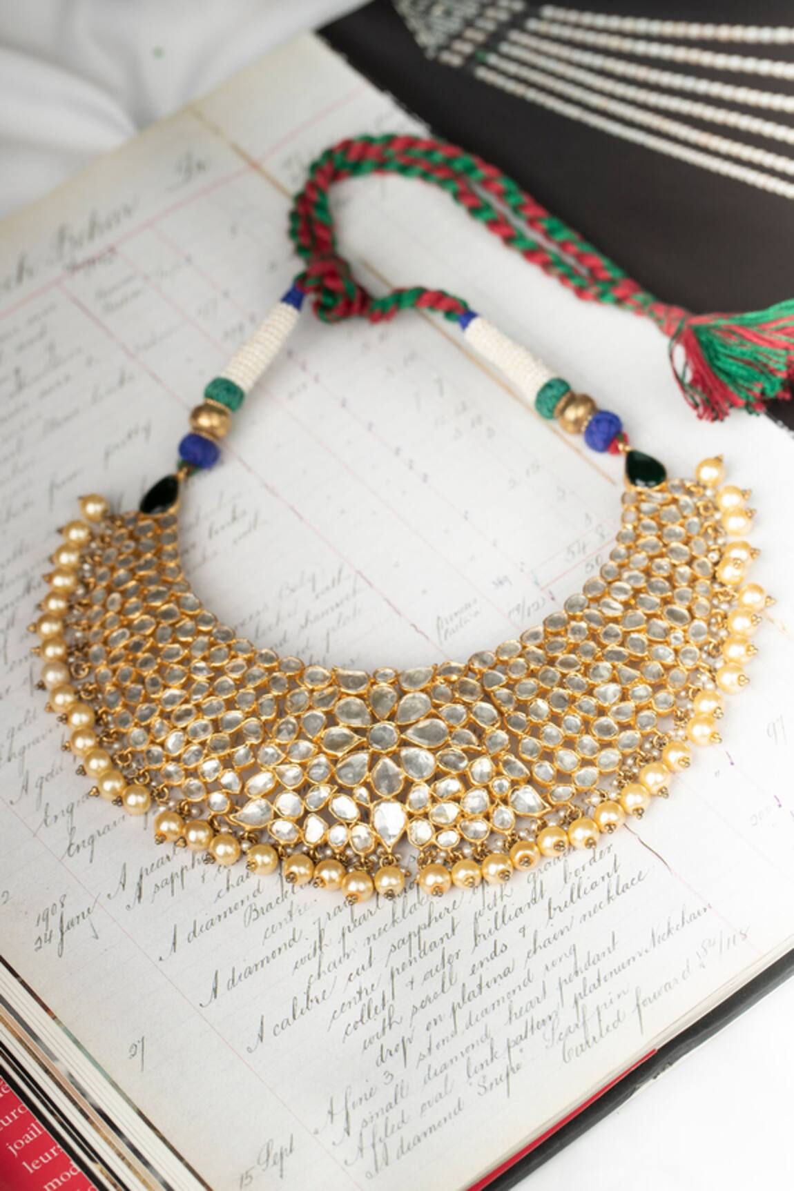 Osvag India Polki Embellished Choker 