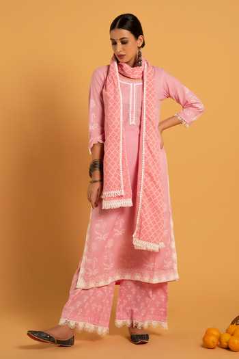 Maison Shefali Floral Print Kurta Set 