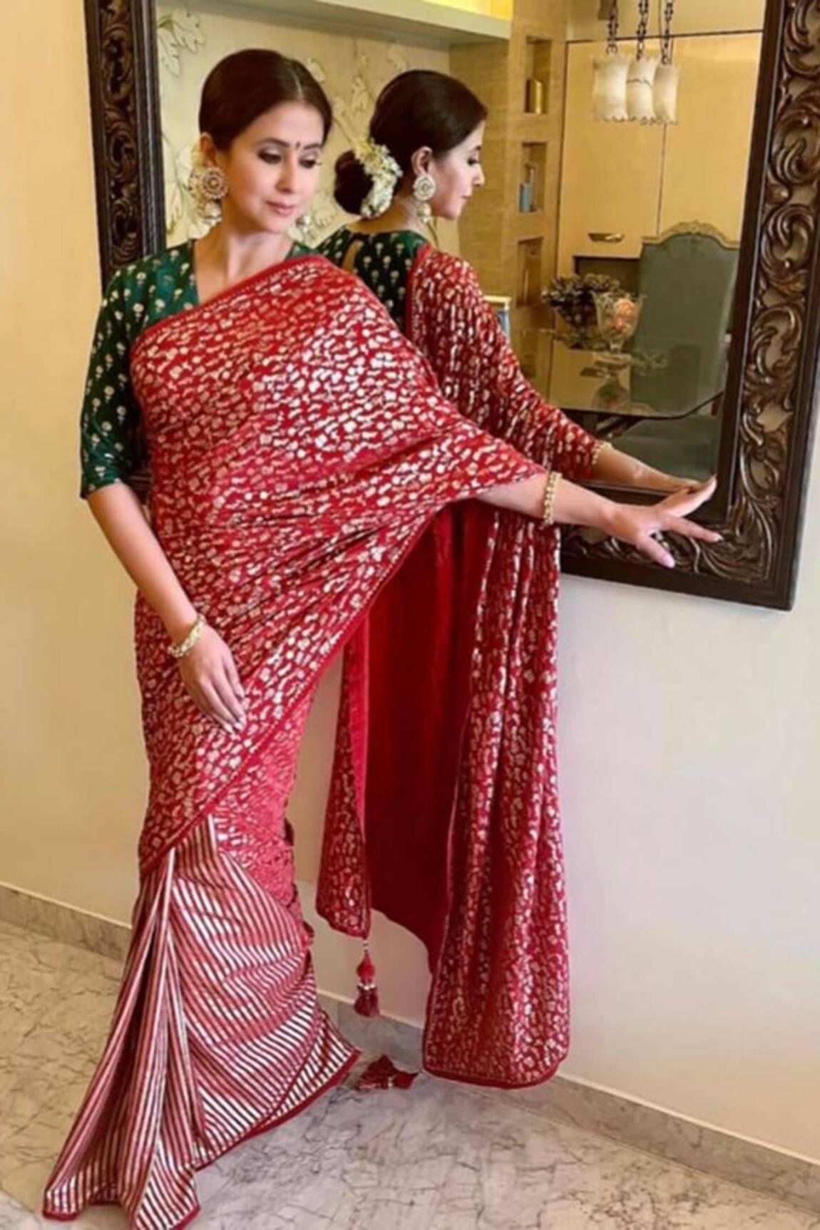 Masaba  Foil Print Saree