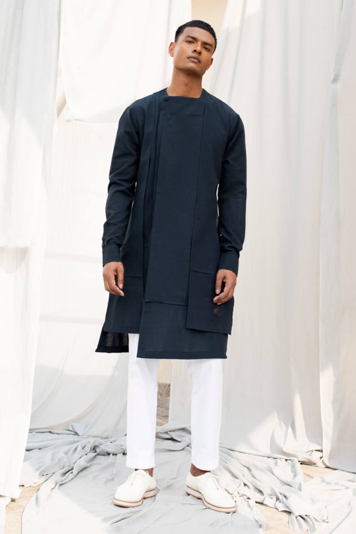 Antar Agni Cotton Satin Trouser