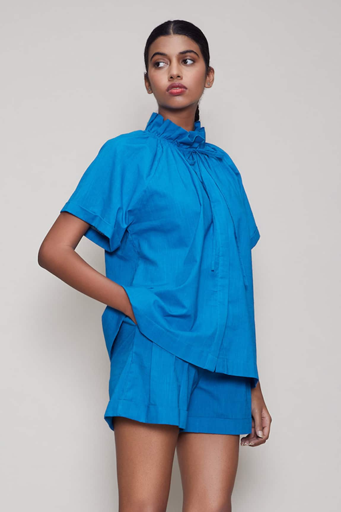 MATI_1 Cotton Shirt & Shorts Set