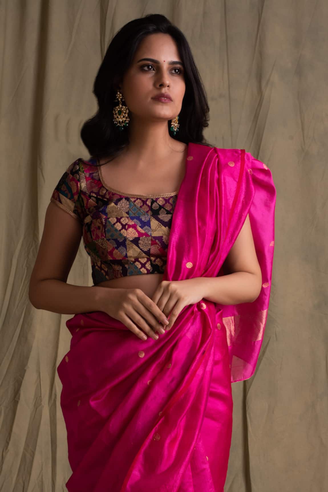 Priyanka Raajiv Silk Brocade Blouse  