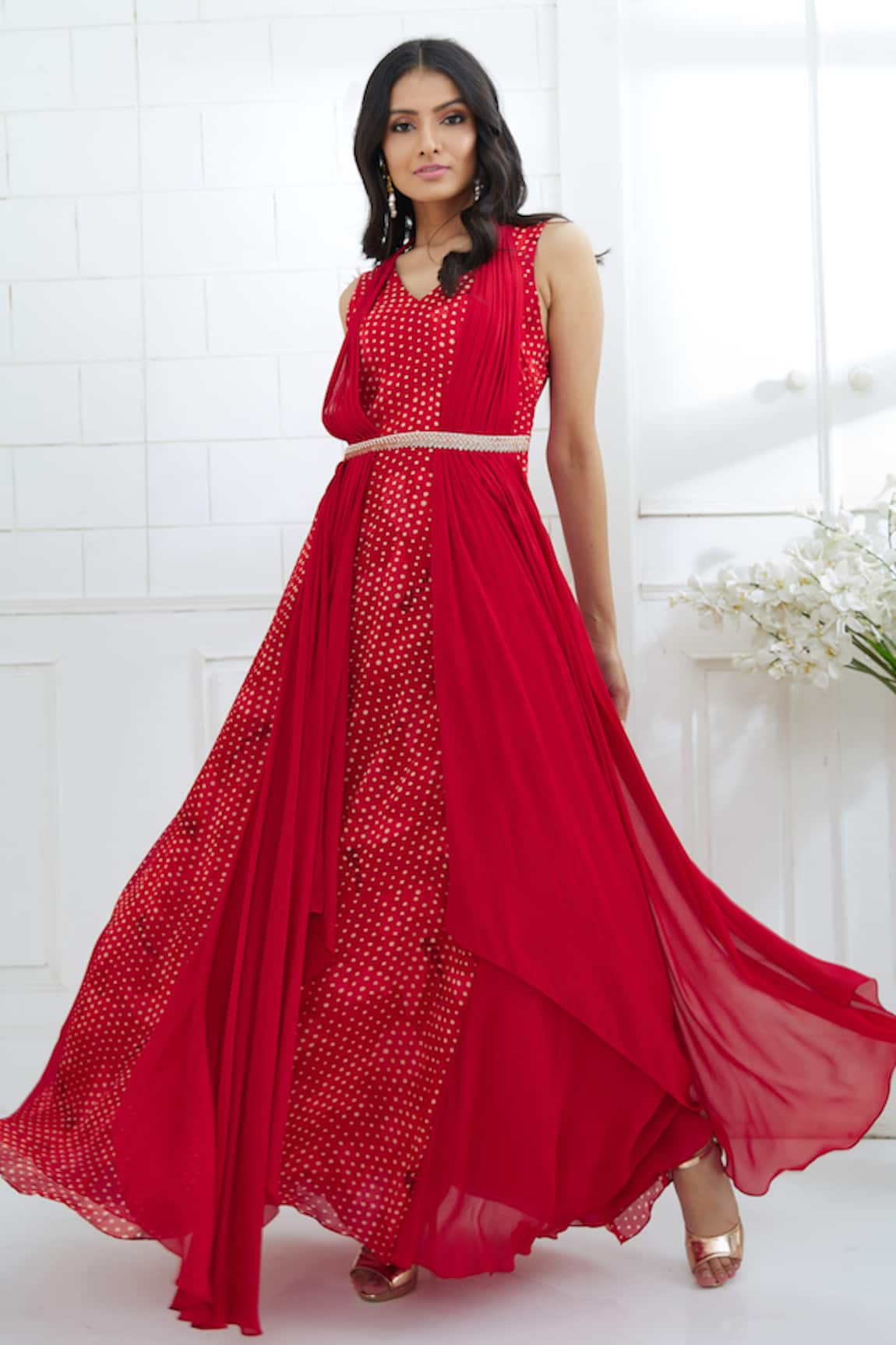 Mandira Wirk - Indian Printed Dress 