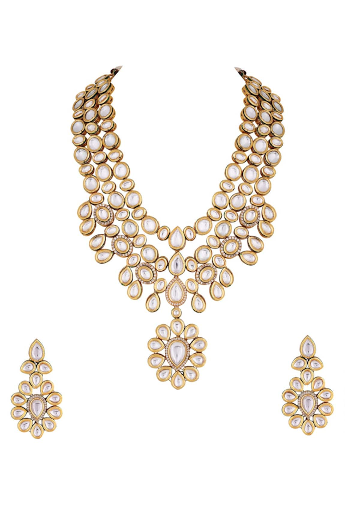 Anayah Jewellery Kundan Layered Necklace Set