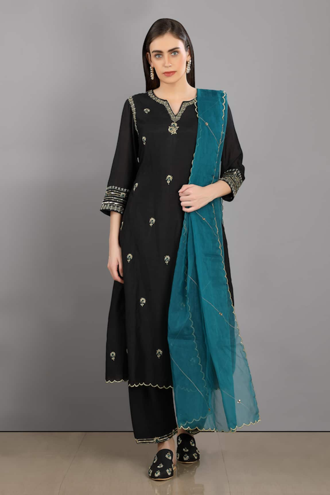 Asaga Chanderi Silk Kurta Set